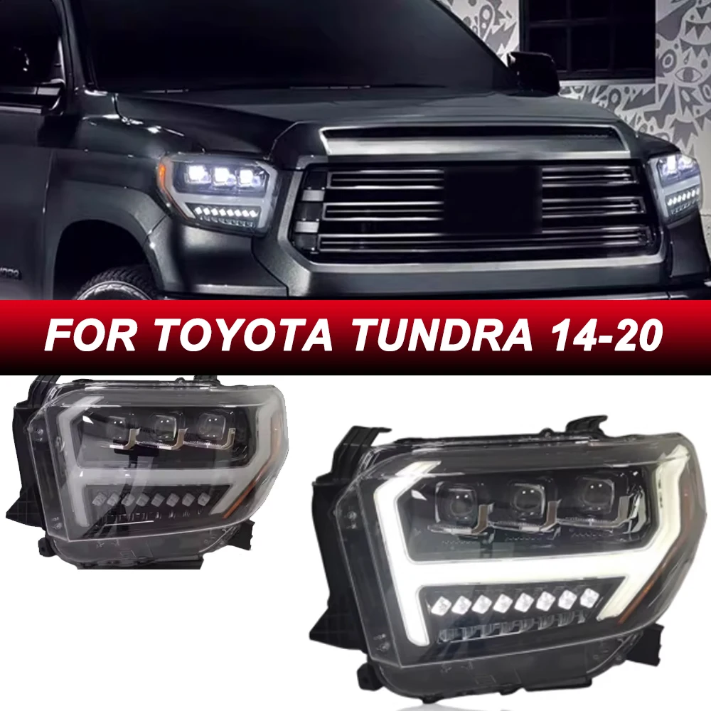 Hot LED HeadLights for TOYOTA TUNDRA 14-20 new style full led DRL Car head lamp Assembly Signal Auto Accessories Modified Lamp
Hot LED HeadLights for TOYOTA TUNDRA 14-20 new style full led DRL Car head lamp Assembly Signal Auto Accessories Modified Lamp