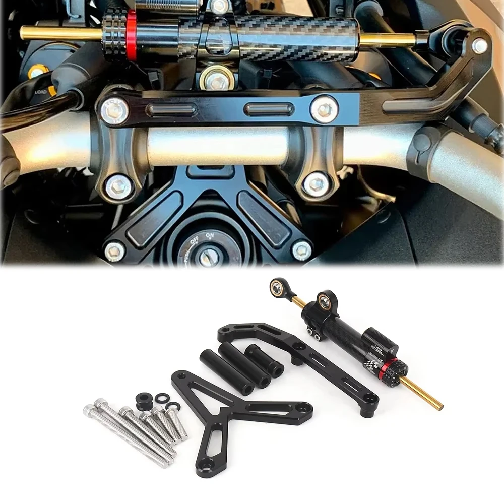 New Motorcycle Steering Stabilizer Damper and Bracket Kit Mount Support For YAMAHA Tracer 9 GT 9GT 2021 2022 2023
New Motorcycle Steering Stabilizer Damper and Bracket Kit Mount Support For YAMAHA Tracer 9 GT 9GT 2021 2022 2023