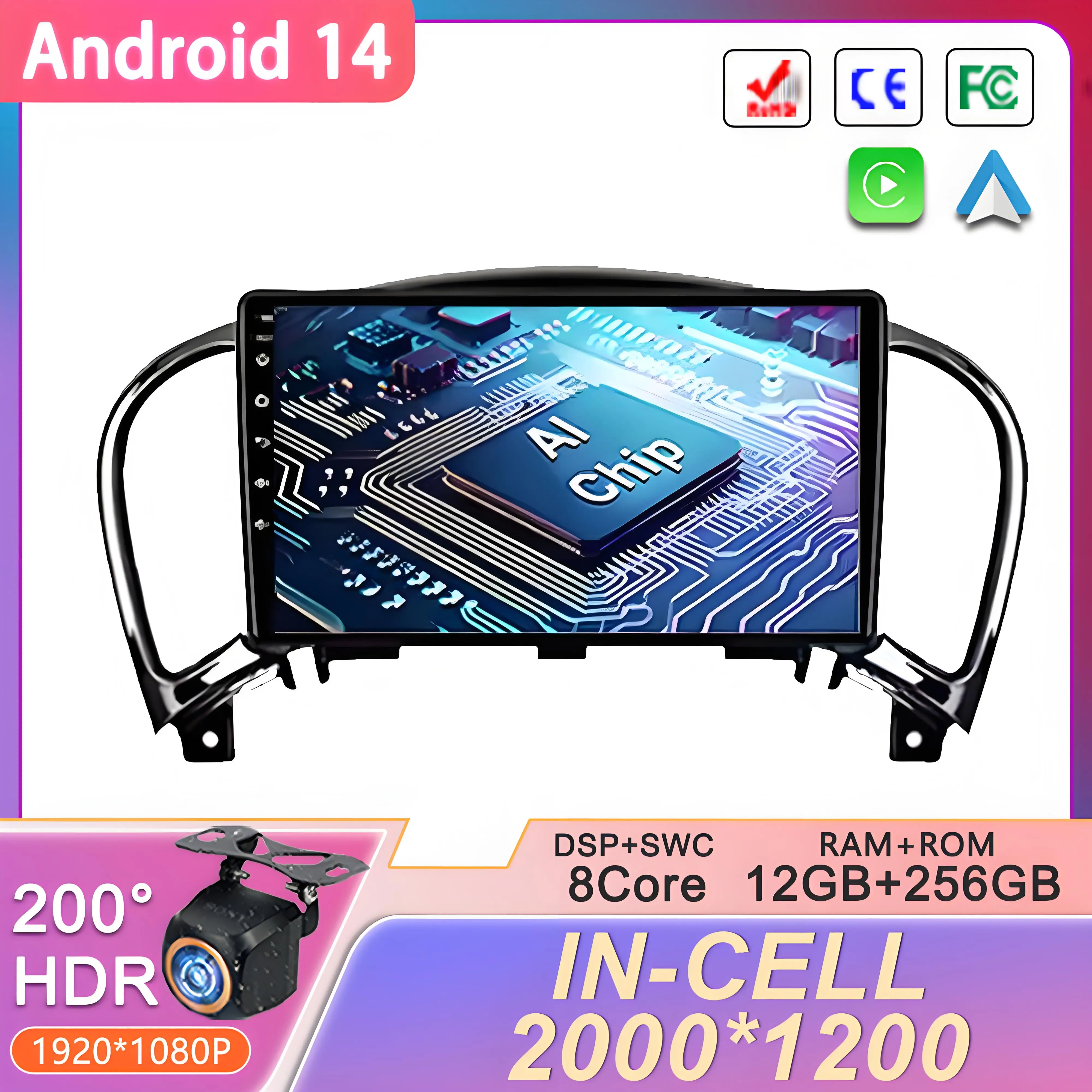 Android 14 WIFI For Nissan Juke 2010 - 2014 Car Radio Multimedia Video Player Navigation stereo GPS No 2din DVD Screen Car GPS
Android 14 WIFI For Nissan Juke 2010 - 2014 Car Radio Multimedia Video Player Navigation stereo GPS No 2din DVD Screen Car GPS