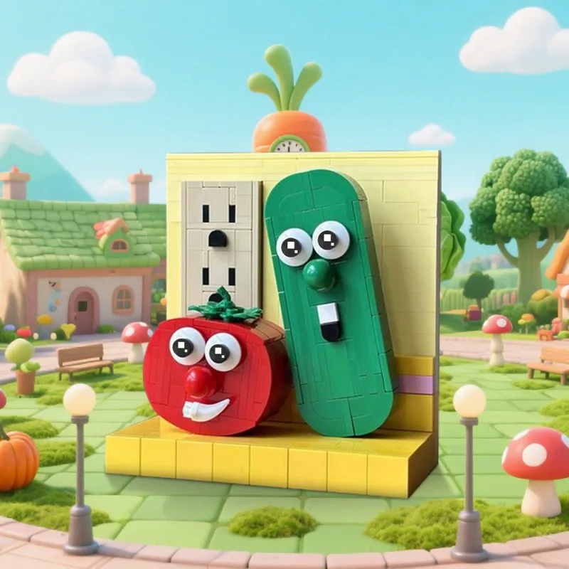 MOC VegetableTales Bob and Larry Brickheadz Building Blocks Cartoon Anime Tomato Figures Characters Toys Collection Decoration
MOC VegetableTales Bob and Larry Brickheadz Building Blocks Cartoon Anime Tomato Figures Characters Toys Collection Decoration