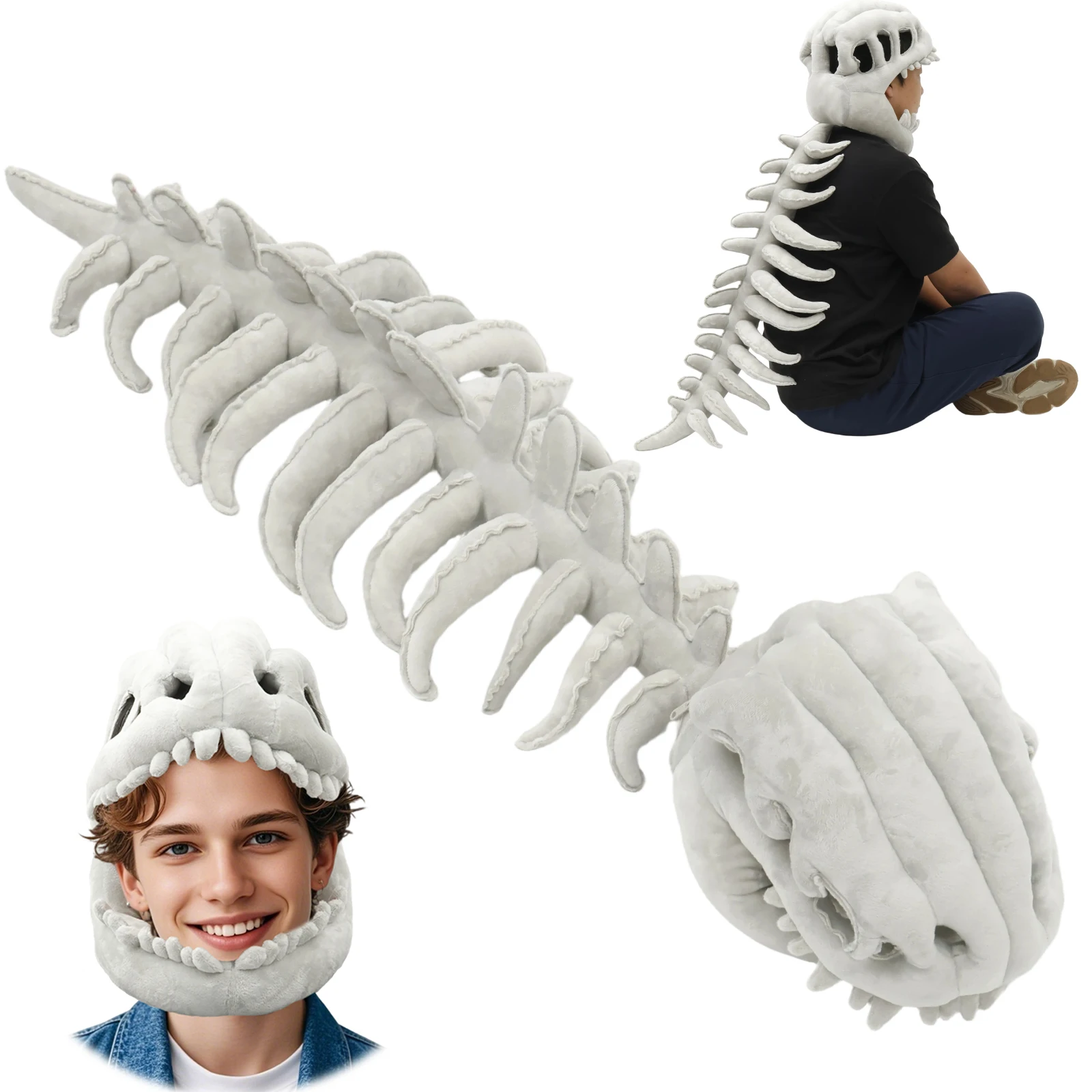 82/110CM Spinosaurus Plush Headpiece Dinosaur Skeleton Outfit for Kid Adult Toy Party Children's Fancy Dress Birthday Funny Gift
82/110CM Spinosaurus Plush Headpiece Dinosaur Skeleton Outfit for Kid Adult Toy Party Children's Fancy Dress Birthday Funny Gift