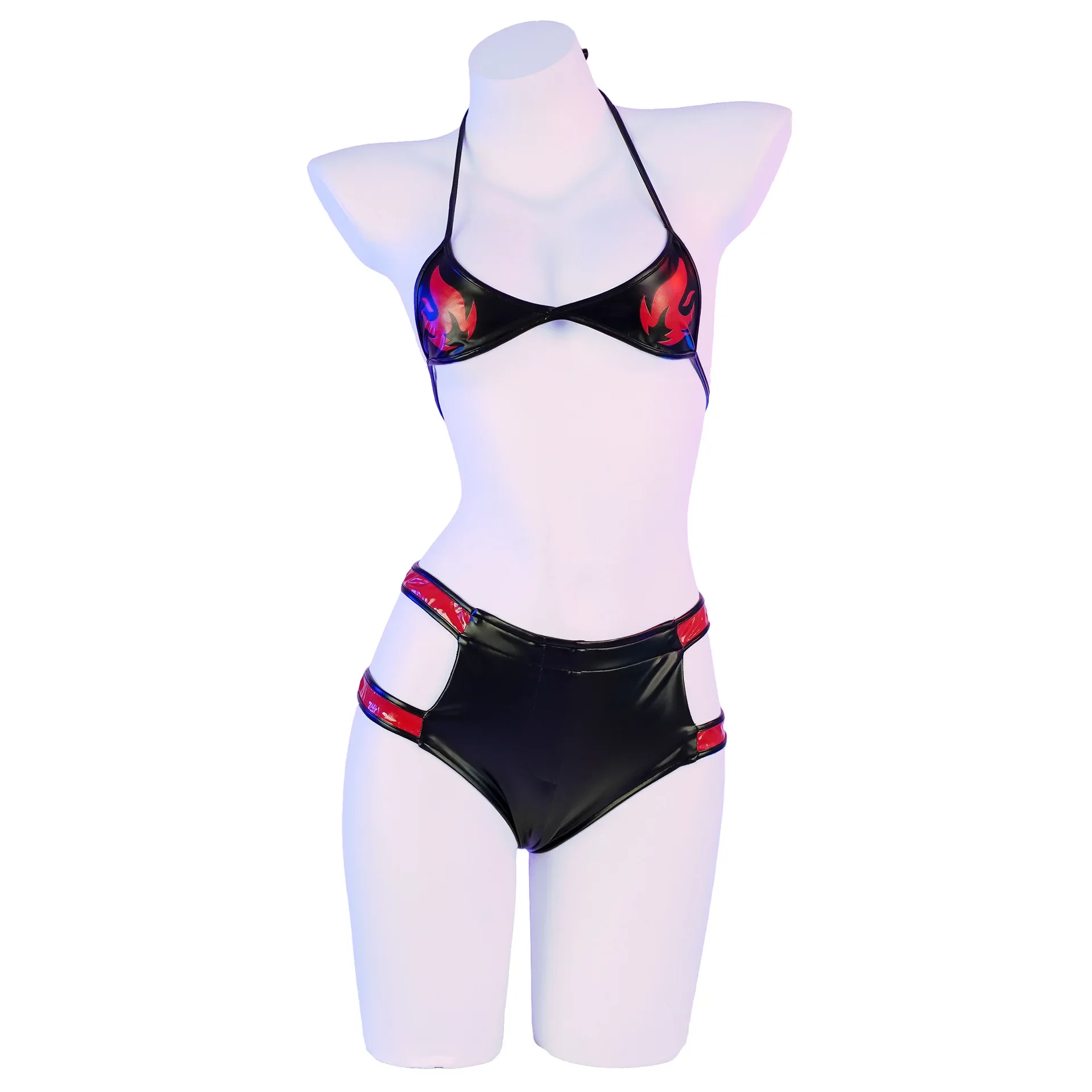 Sexy Bondage Bikini Set with Paint Leather Print Private Label Lingerie Sleepwear Color Collision Temptation Passion Pajamas
Sexy Bondage Bikini Set with Paint Leather Print Private Label Lingerie Sleepwear Color Collision Temptation Passion Pajamas