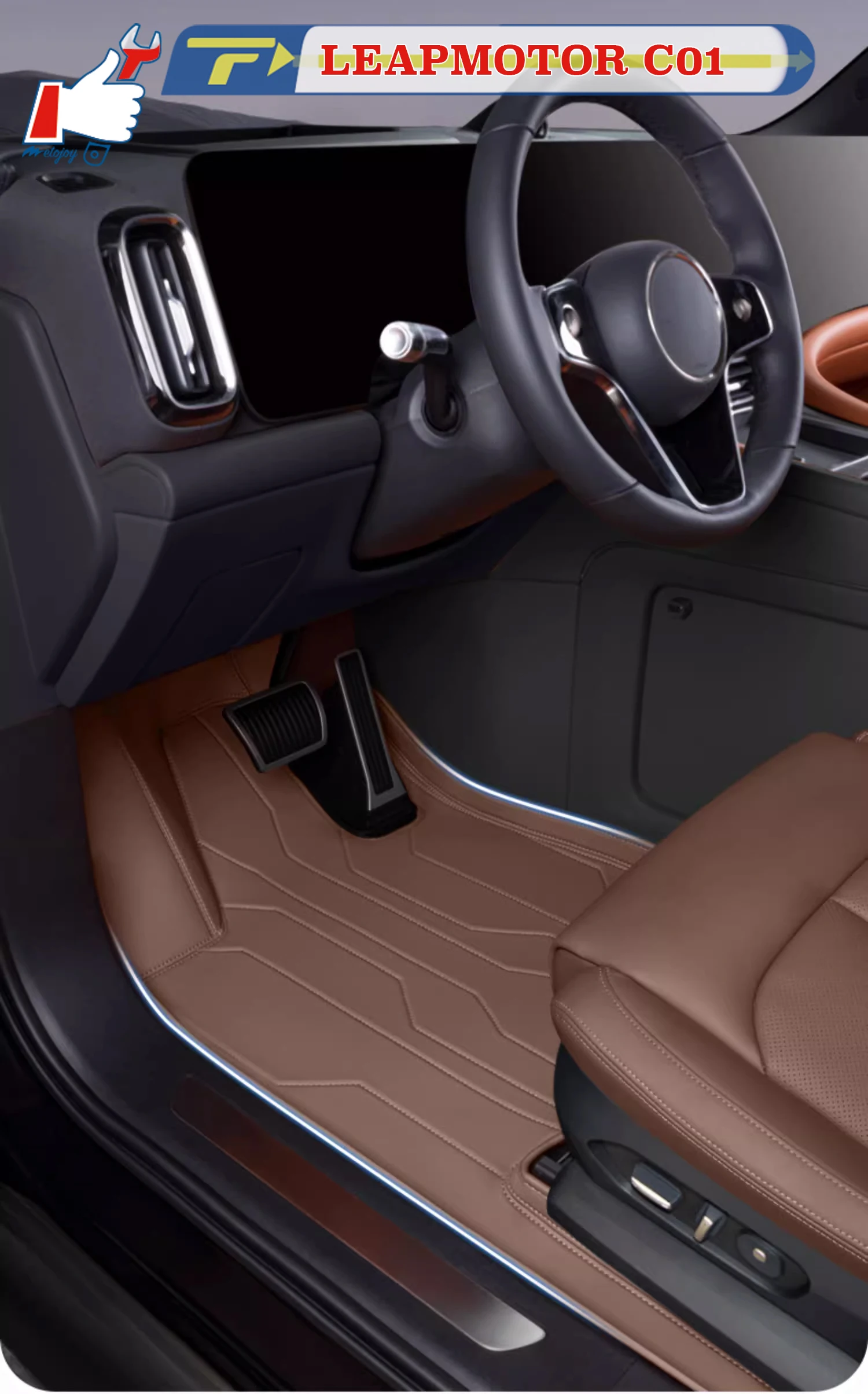 Left-hand Drive Car Floor Mat For LEAPMOTOR C01 2024 Full-Surround Foot Mat Mat Floor Liner Floor Carpet Water-proof Mat
Left-hand Drive Car Floor Mat For LEAPMOTOR C01 2024 Full-Surround Foot Mat Mat Floor Liner Floor Carpet Water-proof Mat