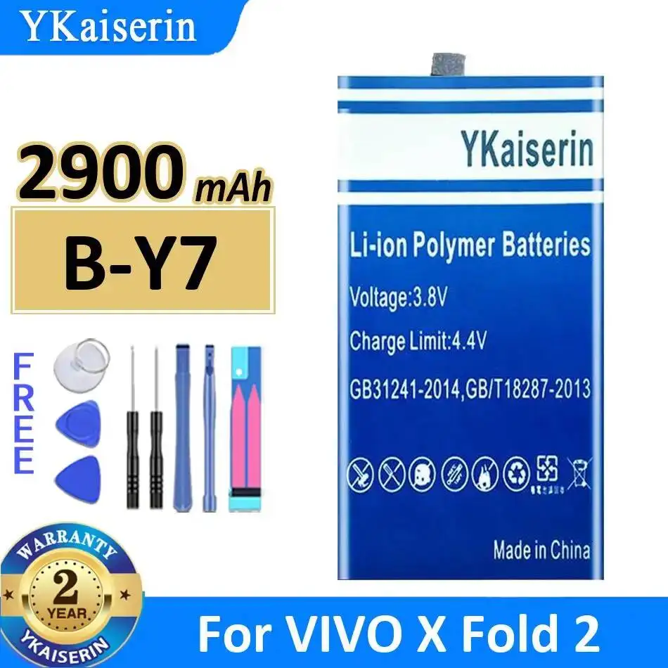 For Vivo X Fold 2 Mobile Phone Battery 2900Mah Premium Replacement B-Y7 Long-Lasting Performance
For Vivo X Fold 2 Mobile Phone Battery 2900Mah Premium Replacement B-Y7 Long-Lasting Performance
