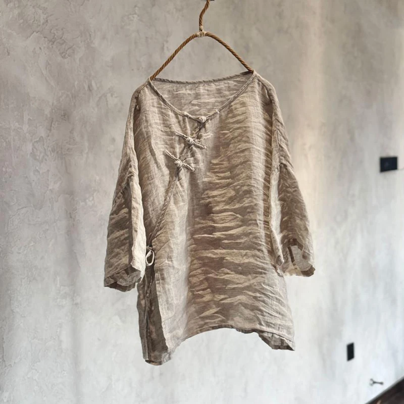 100% Linen Women Casual Shirt New Arrival 2026 Chinese Style Vintage Frog Button Loose Comfortable Female Tops Shirts M2780
100% Linen Women Casual Shirt New Arrival 2026 Chinese Style Vintage Frog Button Loose Comfortable Female Tops Shirts M2780