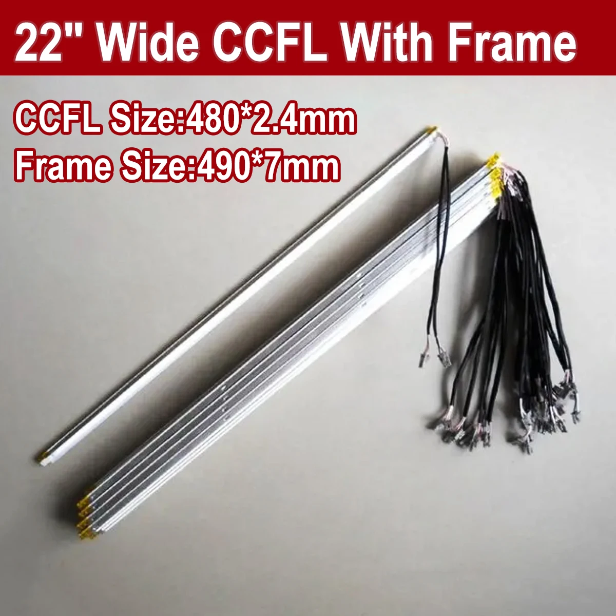 4PCS 22'' inch wide dual lamps CCFL with frame,LCD lamp backlight with housing,CCFL with cover,CCFL:480mmx2.4mm,FRAME:490mmx7mm
4PCS 22'' inch wide dual lamps CCFL with frame,LCD lamp backlight with housing,CCFL with cover,CCFL:480mmx2.4mm,FRAME:490mmx7mm