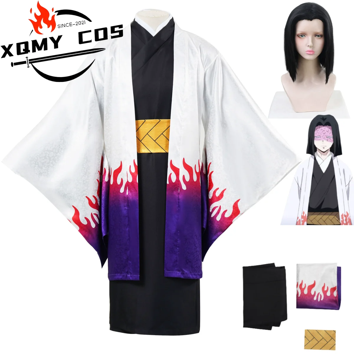 XqAnime Ubuyashiki Kagaya Cosplay Costume Hashira Wig Japanese Kimono Cloak Coat Belt Adult Man Traditional Festival Suit
XqAnime Ubuyashiki Kagaya Cosplay Costume Hashira Wig Japanese Kimono Cloak Coat Belt Adult Man Traditional Festival Suit