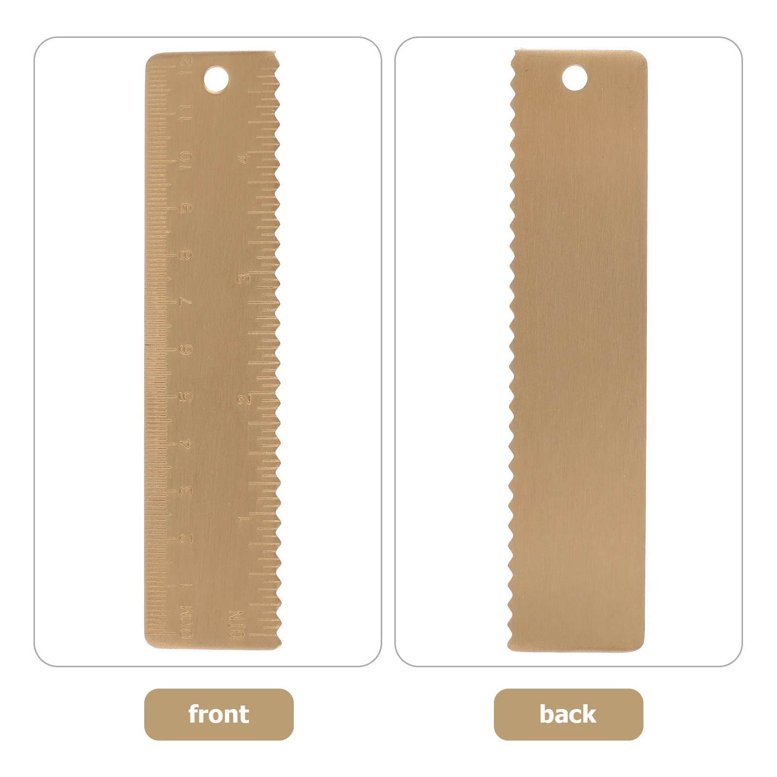 Brass Scale Ruler 15Cm Precision Metal Straight Edge for Classroom Home Measurement Tools Engineering Drafting Rulers