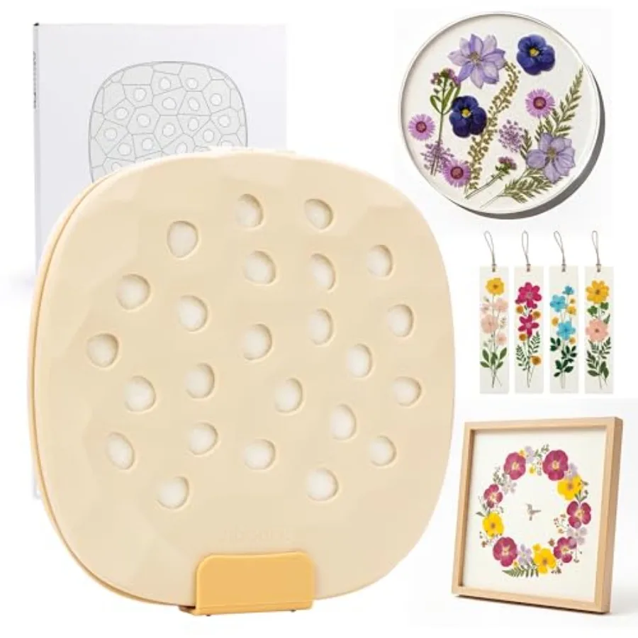 Microwave Flower Press Kit 9" Fast Drying and Easy Flower Pressing Kit with ReusableandWashable Cloth Vibrant Color Retention f
Microwave Flower Press Kit 9" Fast Drying and Easy Flower Pressing Kit with ReusableandWashable Cloth Vibrant Color Retention f