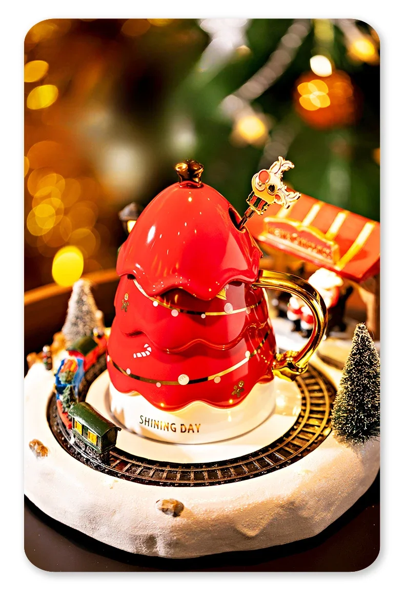 High end Christmas gift for girls, Christmas tree cup, spinning train, music coaster, home decoration ornament
High end Christmas gift for girls, Christmas tree cup, spinning train, music coaster, home decoration ornament