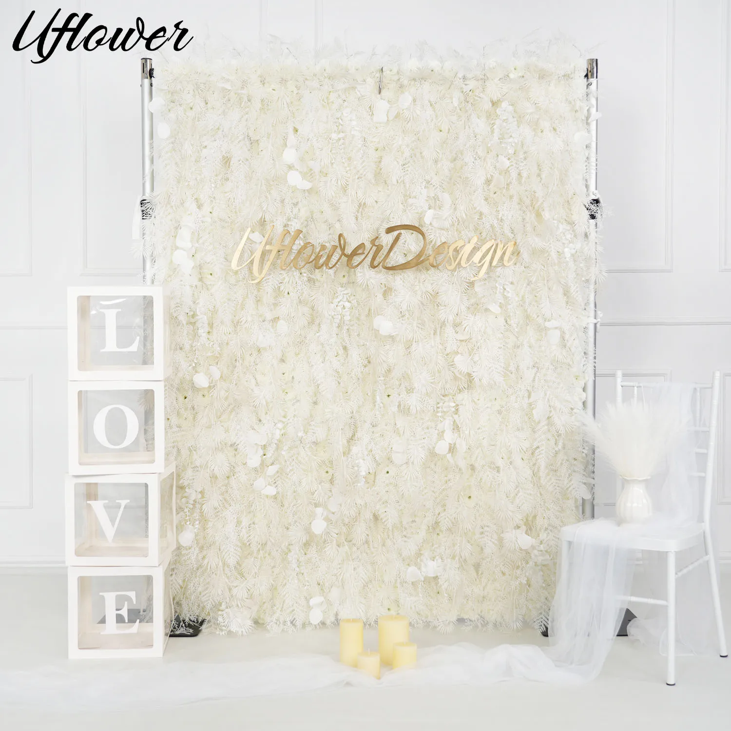 Uflower Luxury 3D Wedding Backdrop Reed Grass White Feather Cloth Artificial Flower Wall Fabric Plant Wall Party Layout Prop New
Uflower Luxury 3D Wedding Backdrop Reed Grass White Feather Cloth Artificial Flower Wall Fabric Plant Wall Party Layout Prop New