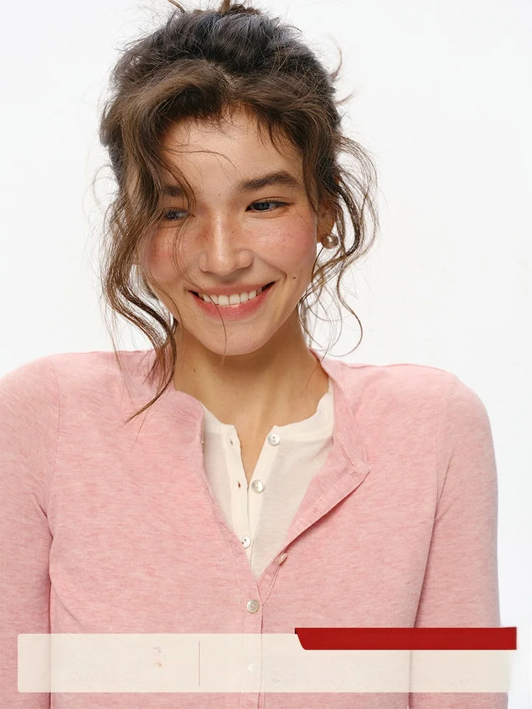 Women's Knitted Long Sve Cardigan round Ne Henry Collar Design Simple Versatile Spring 2026 Soft Rell Cotton Blend Comfo...
Women's Knitted Long Sve Cardigan round Ne Henry Collar Design Simple Versatile Spring 2026 Soft Rell Cotton Blend Comfo...