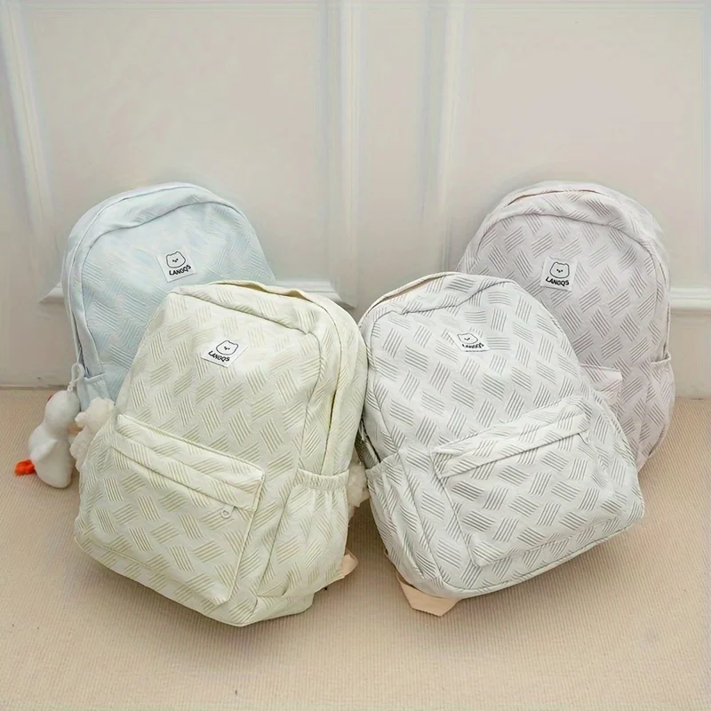 2024 New School Backpack For Female, Large Capacity Backpack For Daily Use, Simple Geometric Pattern Daypack
2024 New School Backpack For Female, Large Capacity Backpack For Daily Use, Simple Geometric Pattern Daypack