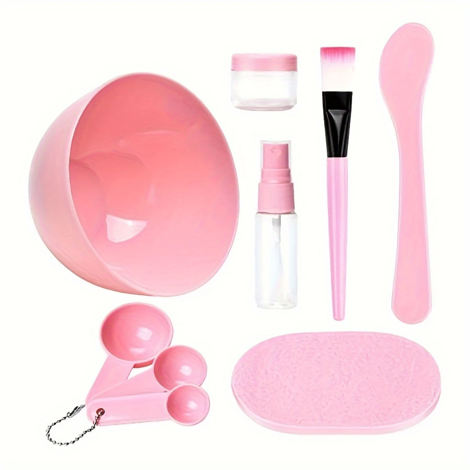 9-Piece DIY Facial Mask Mixing Tool Set, Medium Size Bowl, Spatula, Brush, Spray Bottle, Powder Puff, Face Care Beauty Tools Kit
9-Piece DIY Facial Mask Mixing Tool Set, Medium Size Bowl, Spatula, Brush, Spray Bottle, Powder Puff, Face Care Beauty Tools Kit