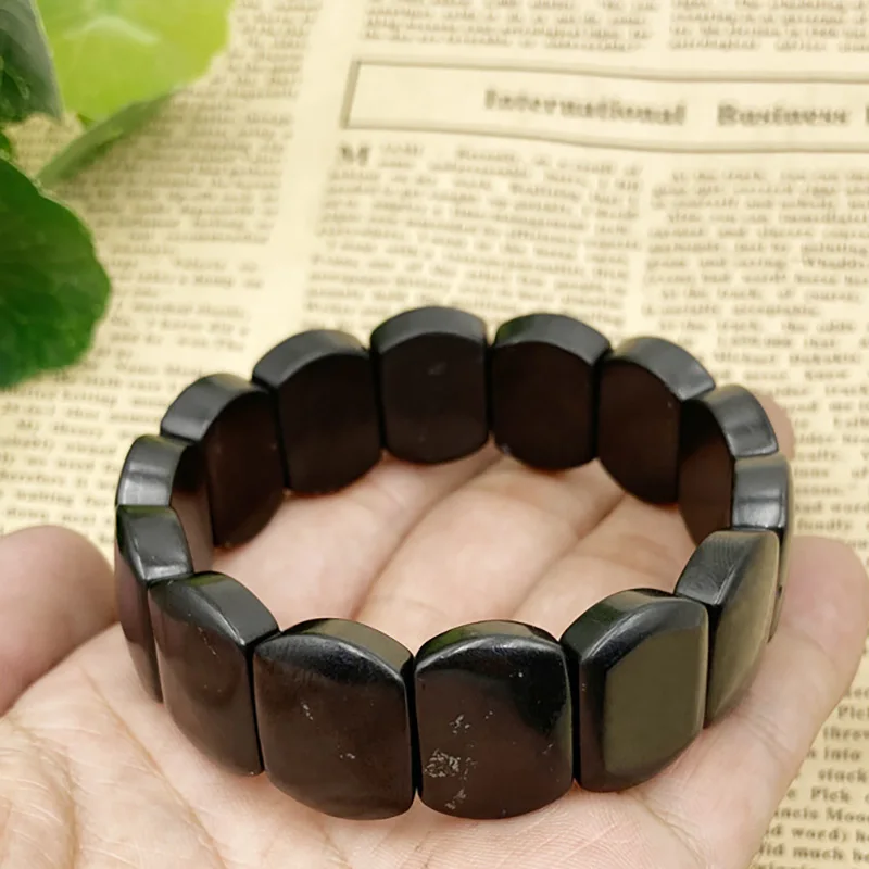 Natural Shungite Stone Beads Bracelet Gemstone Jewelry Bangle Charm Gift For Man For Woman
Natural Shungite Stone Beads Bracelet Gemstone Jewelry Bangle Charm Gift For Man For Woman