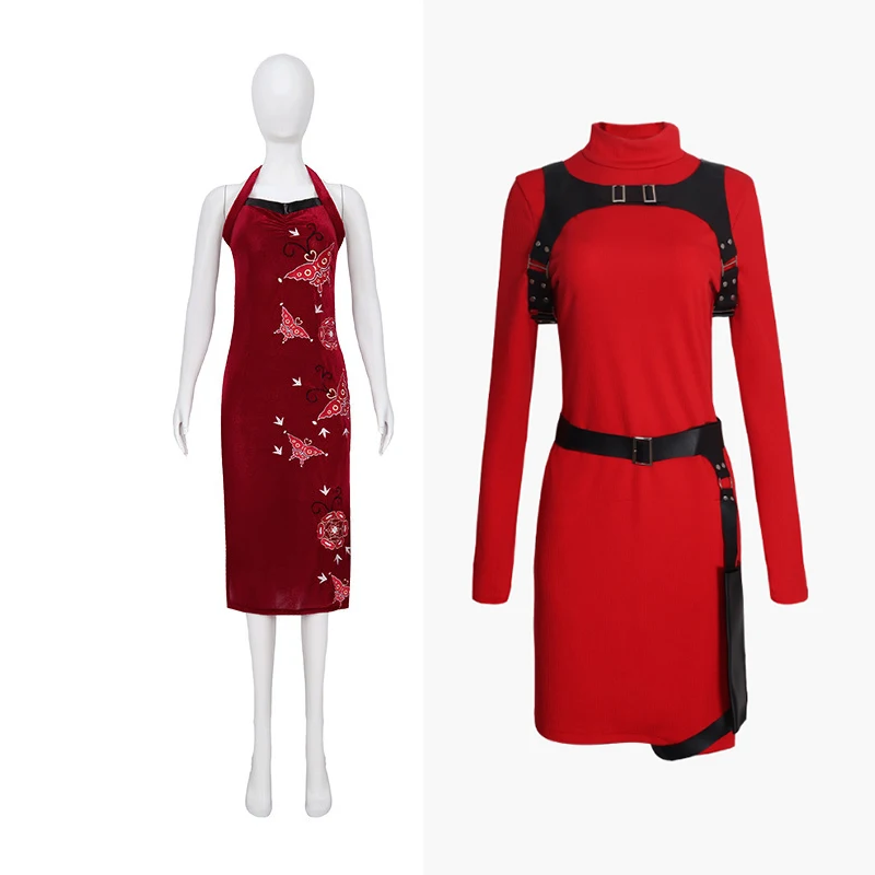Аниме Женский Резидент 4 Ада Вонг Косплей Костюм Зло Cheongsam Красное Платье Хэллоуин Карнавальный Маскирующий Костюм Для Женщин 
Аниме Женский Резидент 4 Ада Вонг Косплей Костюм Зло Cheongsam Красное Платье Хэллоуин Карнавальный Маскирующий Костюм Для Женщин