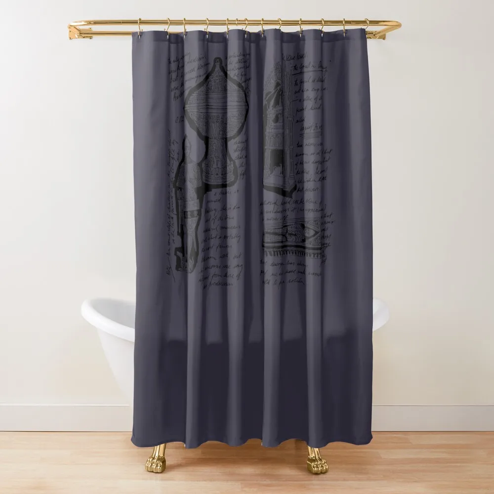 Grail Diary Pages 2 BLACK Funny Men Shower Curtain Set For Bathroom Shower For Bathroom Curtain
Grail Diary Pages 2 BLACK Funny Men Shower Curtain Set For Bathroom Shower For Bathroom Curtain