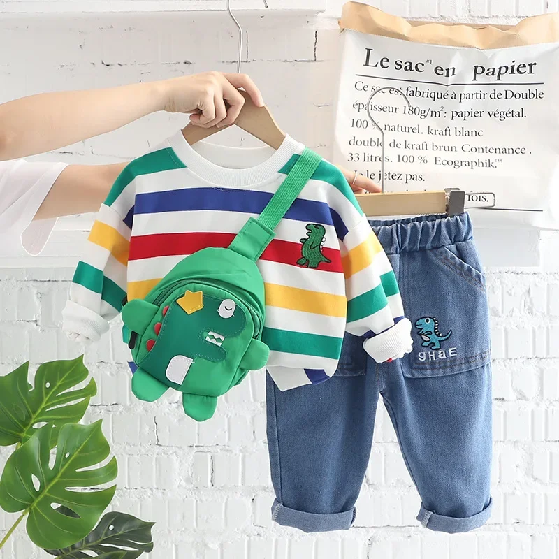 New Spring Autumn Baby Boys Clothes Set Children Girls Long Sleeved T-Shirt Pants 2Pcs/Sets Kids Clothing Infant Striped Costume
New Spring Autumn Baby Boys Clothes Set Children Girls Long Sleeved T-Shirt Pants 2Pcs/Sets Kids Clothing Infant Striped Costume
