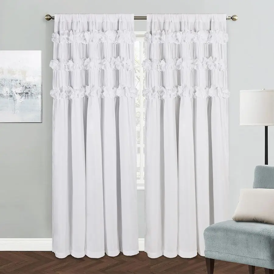 Blackout Drapes Handmade Ruffles amp Butterfly Flower Accents Heat Blocking Window Curtain 54 x 84 x 2 Panels Thermal Insulated,
Blackout Drapes Handmade Ruffles amp Butterfly Flower Accents Heat Blocking Window Curtain 54 x 84 x 2 Panels Thermal Insulated,
