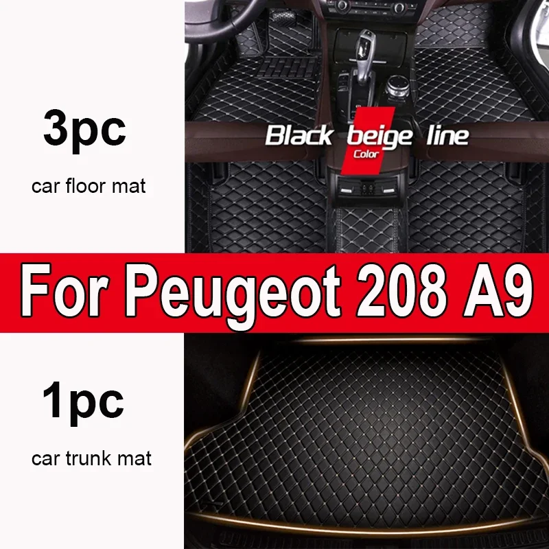 Thickening Custom Automotive Car Floor Mats For Peugeot 208 A9 2012 2013 2014 2015 Auto Luxury Leather Men Women Car Mats Full C
Thickening Custom Automotive Car Floor Mats For Peugeot 208 A9 2012 2013 2014 2015 Auto Luxury Leather Men Women Car Mats Full C