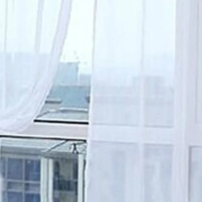 1PC Solid White Tulle Luxurious Chiffon Sheer Window Curtains For Living Room Modern Voile Drapes Bedroom Decoration
1PC Solid White Tulle Luxurious Chiffon Sheer Window Curtains For Living Room Modern Voile Drapes Bedroom Decoration