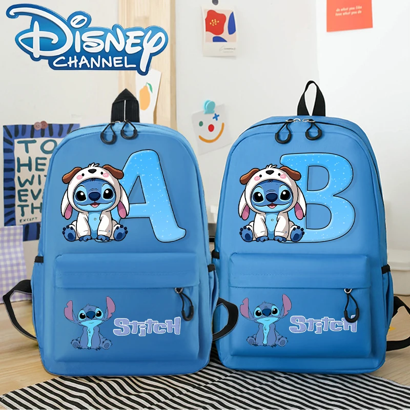 Disney Stitch Large Capacity Backpack for Students Cartoon Letter A-Z Printed Schoolbag Fashion Book Stationery Storage Bag Gift
Disney Stitch Large Capacity Backpack for Students Cartoon Letter A-Z Printed Schoolbag Fashion Book Stationery Storage Bag Gift