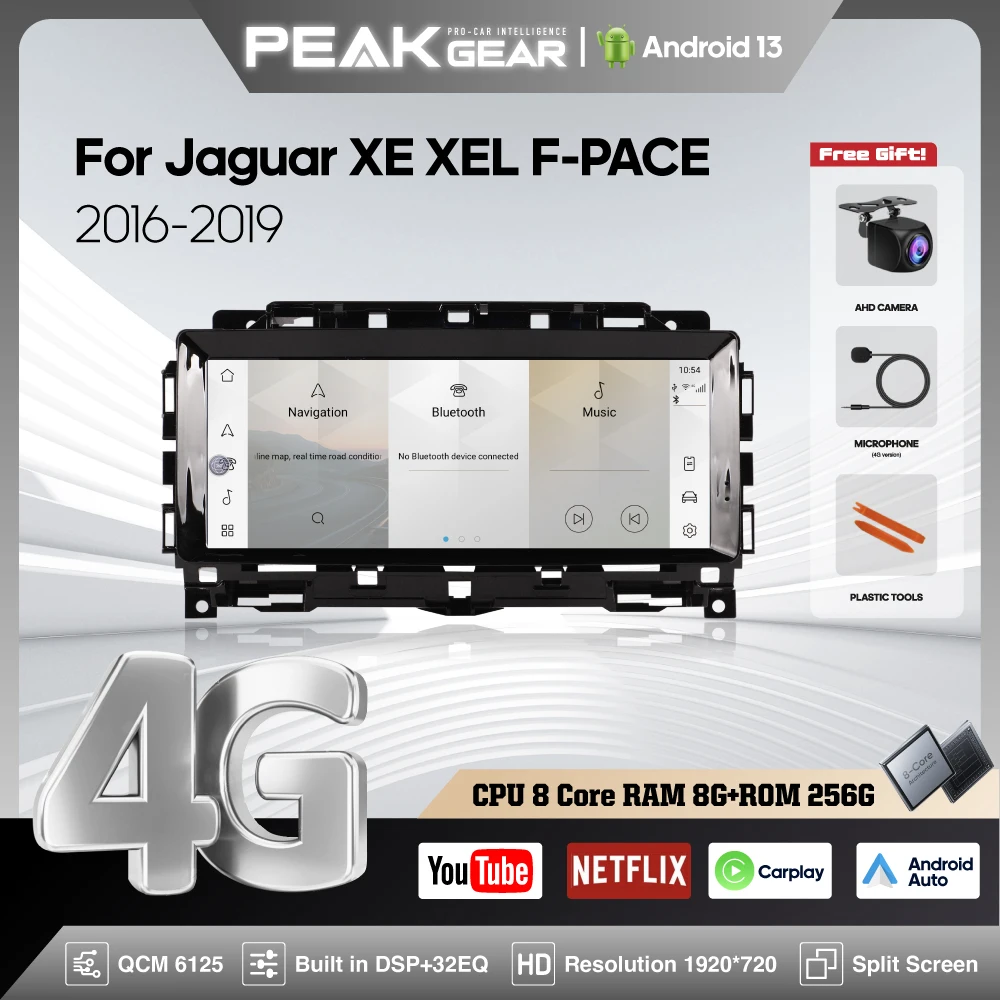 10.25inch Car Multimedia Video Player For Jaguar XE XEL F-PACE 2016-2019 GPS Navigation Android13 Auto stereo 8+256G Carplay 4G
10.25inch Car Multimedia Video Player For Jaguar XE XEL F-PACE 2016-2019 GPS Navigation Android13 Auto stereo 8+256G Carplay 4G