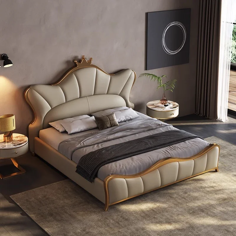 Modern Light Luxury Bed Bedroom Wedding Italian Aesthetics Bed Minimalist Girl Princess Sleeping Letto Matrimoniale Furniture
Modern Light Luxury Bed Bedroom Wedding Italian Aesthetics Bed Minimalist Girl Princess Sleeping Letto Matrimoniale Furniture