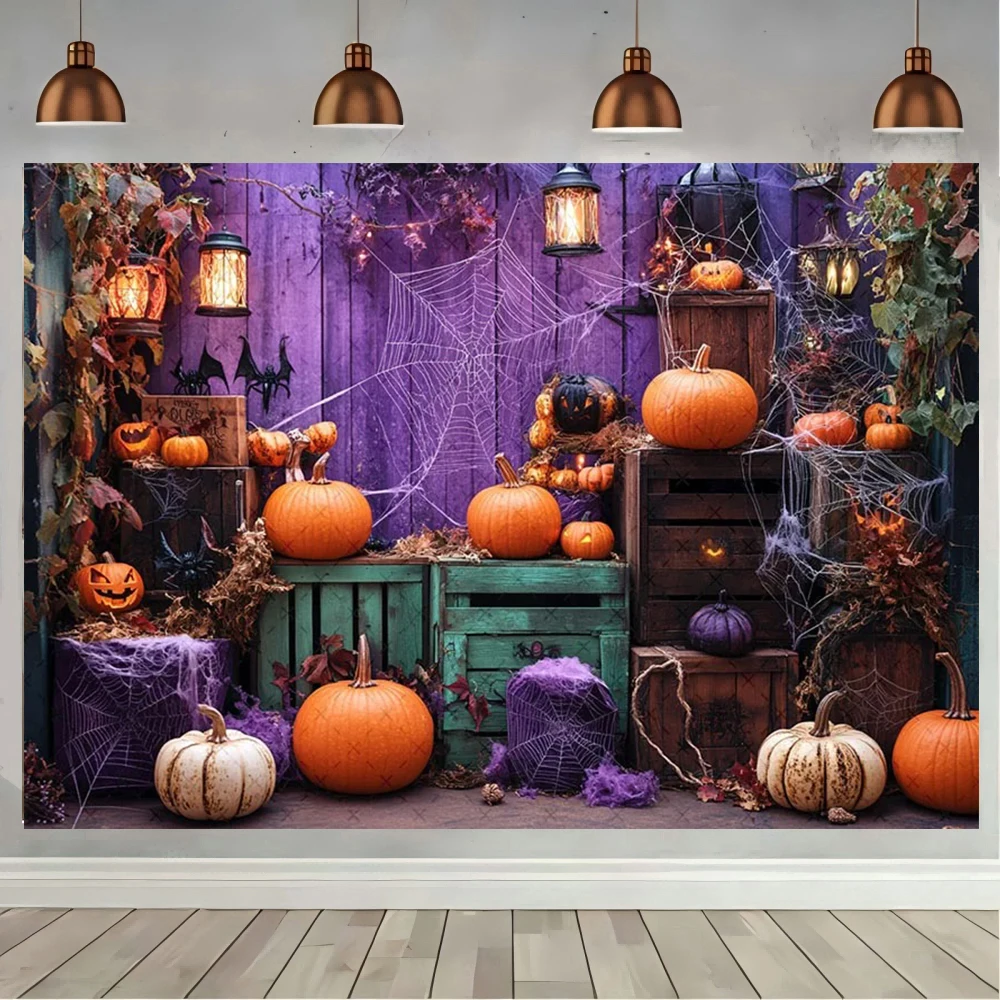 Photography Background Halloween Purple Creepy Scary Bat Pumpkins Kdis Birthday Portrait Decor Backdrop Photo Studio
Photography Background Halloween Purple Creepy Scary Bat Pumpkins Kdis Birthday Portrait Decor Backdrop Photo Studio
