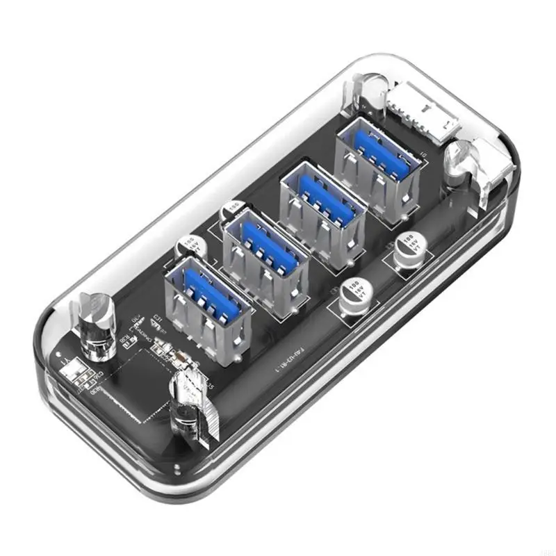 J6BC 4 Port USB -адаптер 5 Гбит / с концентратор USB3.0 Эффективный VL817 Основная контиль для ноутбука усиливает соединение
J6BC 4 Port USB -адаптер 5 Гбит / с концентратор USB3.0 Эффективный VL817 Основная контиль для ноутбука усиливает соединение