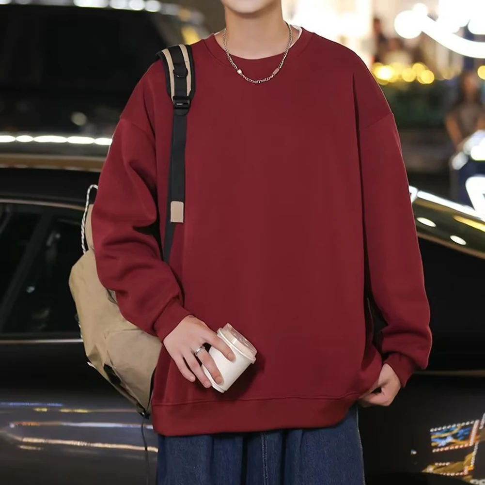 Loose Fit Long Sleeve Tops For Men Thin Sweatshirt Long Sleeves L White Mens Sweatshirt Solid Pattern All Seasons
Loose Fit Long Sleeve Tops For Men Thin Sweatshirt Long Sleeves L White Mens Sweatshirt Solid Pattern All Seasons