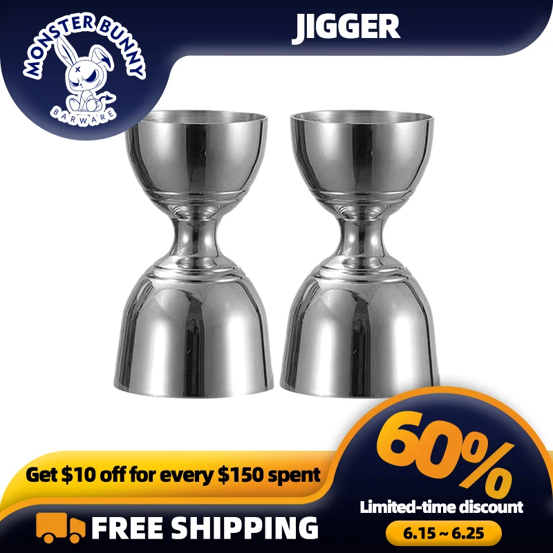 2025 New Bar Bell Jigger 2oz 1oz Cocktail Jigger Measuring Jigger for Bartending Shot Pourer Double tools shaker Cup
2025 New Bar Bell Jigger 2oz 1oz Cocktail Jigger Measuring Jigger for Bartending Shot Pourer Double tools shaker Cup