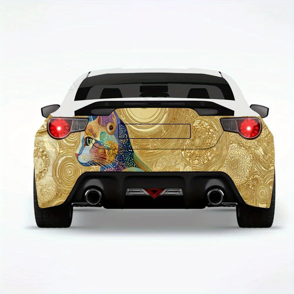 Colorful Cat with Golden Patterns ,Vinyl Decal for Car Rear, Waterproof Self-Adhesive Vinyl Stickers for Vehicle Tail and Bumper
Colorful Cat with Golden Patterns ,Vinyl Decal for Car Rear, Waterproof Self-Adhesive Vinyl Stickers for Vehicle Tail and Bumper