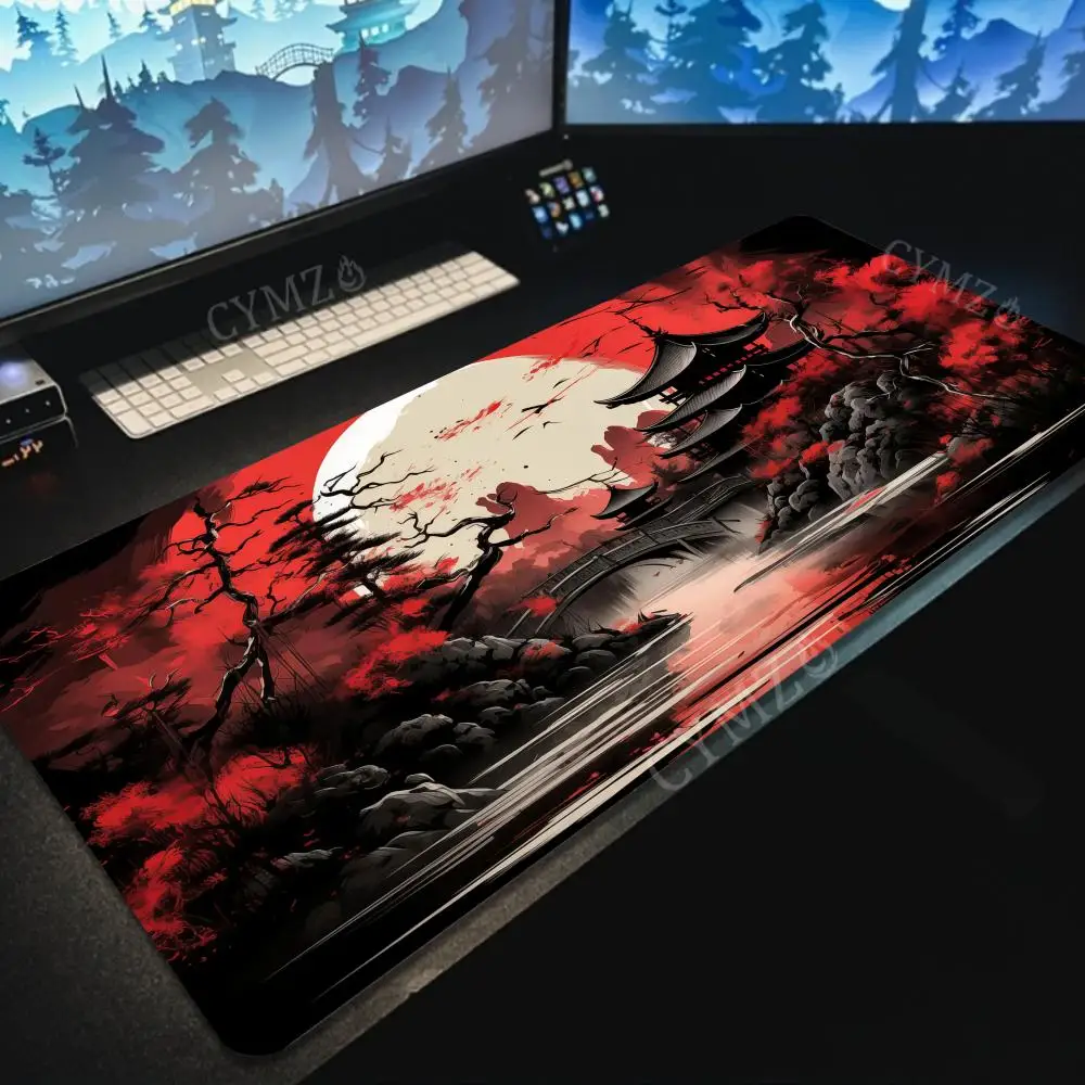 Большой коврик для мыши Red Moon Ukiyo-e Nightscape, нескользящий, прочный, для рабочего стола, игровые коврики, аксессуары для ПК, удлиненный коврик, офисный ковер
Большой коврик для мыши Red Moon Ukiyo-e Nightscape, нескользящий, прочный, для рабочего стола, игровые коврики, аксессуары для ПК, удлиненный коврик, офисный ковер