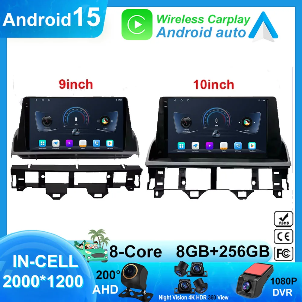 Android 15 For Mazda 6 Atenza GG 2002 - 2008 Auto Carplay GPS DSP IPS QLED Touch Screen Car Radio Multimedia Video Player WiFi
Android 15 For Mazda 6 Atenza GG 2002 - 2008 Auto Carplay GPS DSP IPS QLED Touch Screen Car Radio Multimedia Video Player WiFi