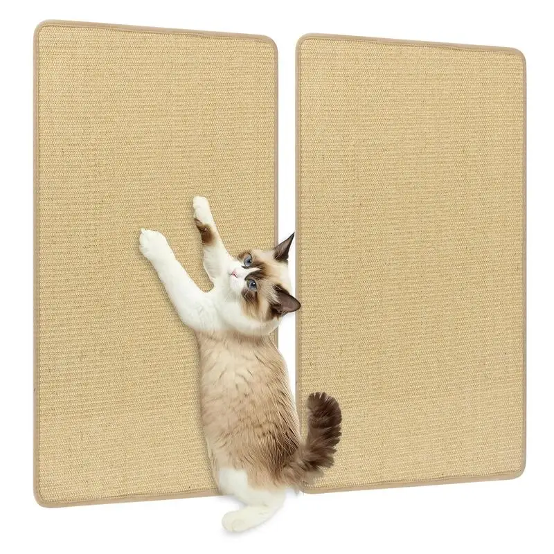 2 Piece Cat Scratcher Mat Set 32 x 20 Inch Natural Sisal Pads
2 Piece Cat Scratcher Mat Set 32 x 20 Inch Natural Sisal Pads