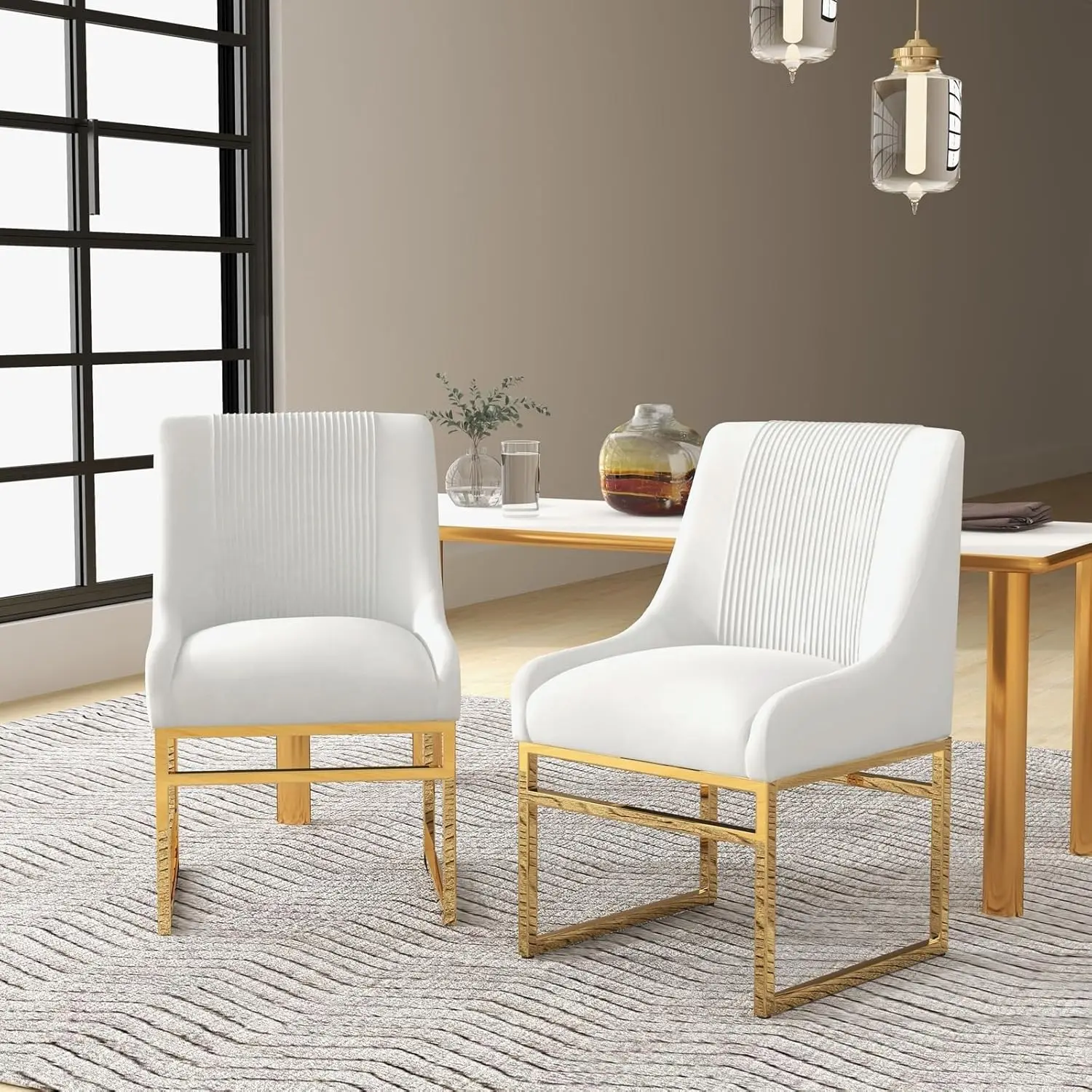 Набор стульев для кухни и столовой из 2 современных обеденных стульев середины века, мягкие обеденные стулья - Прямые продажи с фабрики
Набор стульев для кухни и столовой из 2 современных обеденных стульев середины века, мягкие обеденные стулья - Прямые продажи с фабрики