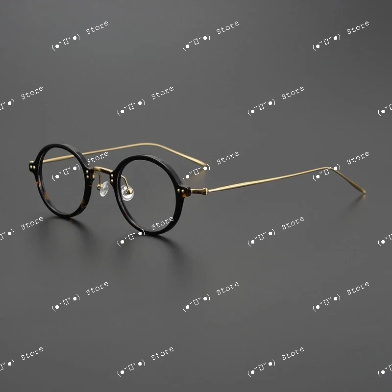 Japanese Retro Small Round Frame glasses Men and Women Ultra-light Pure Titanium Acetate Computer Myopia Prescription Eyeglasses
Japanese Retro Small Round Frame glasses Men and Women Ultra-light Pure Titanium Acetate Computer Myopia Prescription Eyeglasses