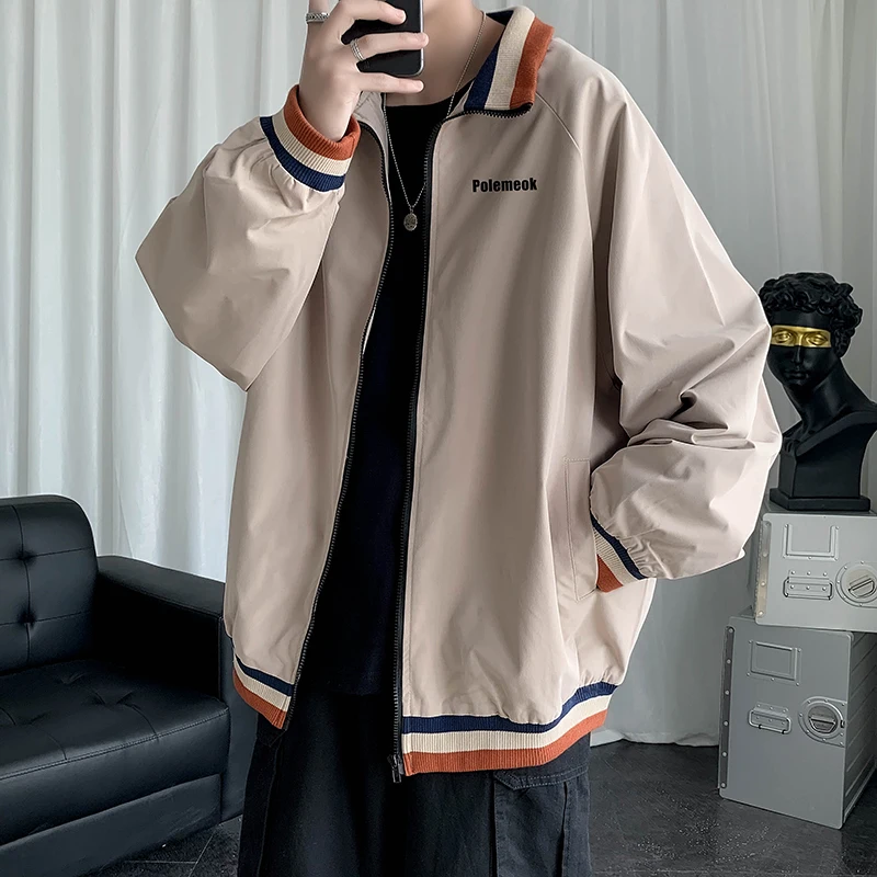 Trendy Double Layer Baseball Jacket Loose Men's Casual Outerwear Spring Autumn Korean Style Patchwork Color Student Sports Cl...
Trendy Double Layer Baseball Jacket Loose Men's Casual Outerwear Spring Autumn Korean Style Patchwork Color Student Sports Cl...