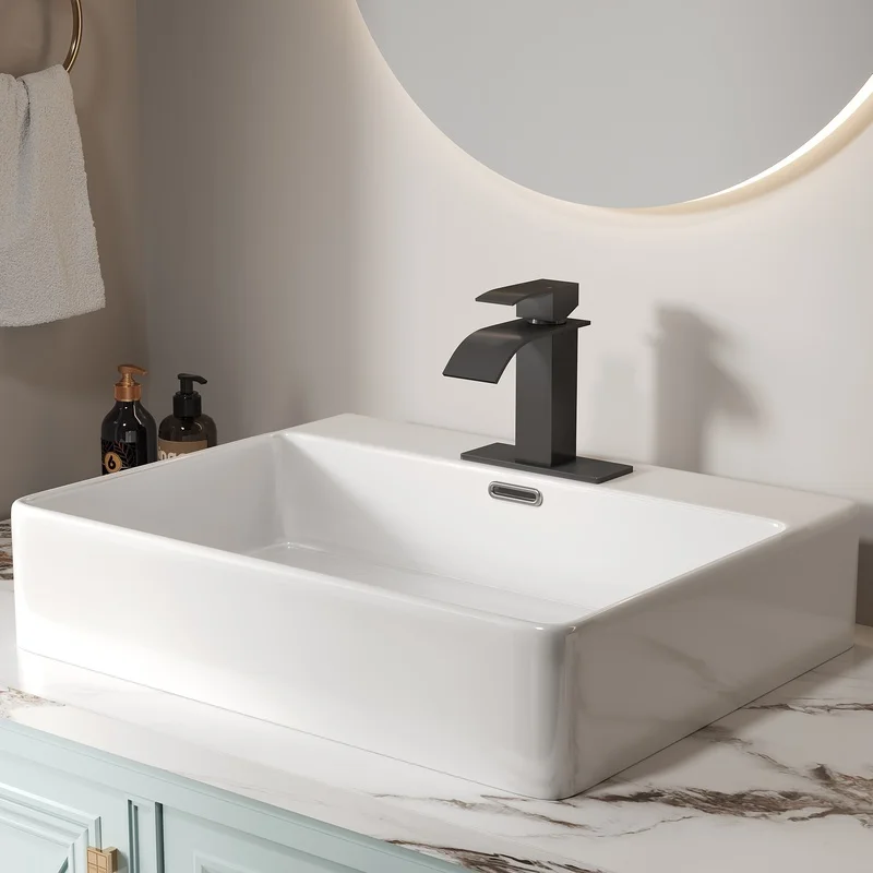 Harlow Single Handle Bathroom Sink Faucet, Matt Black, 6" Mounting, CUPC Certified
Harlow Single Handle Bathroom Sink Faucet, Matt Black, 6" Mounting, CUPC Certified