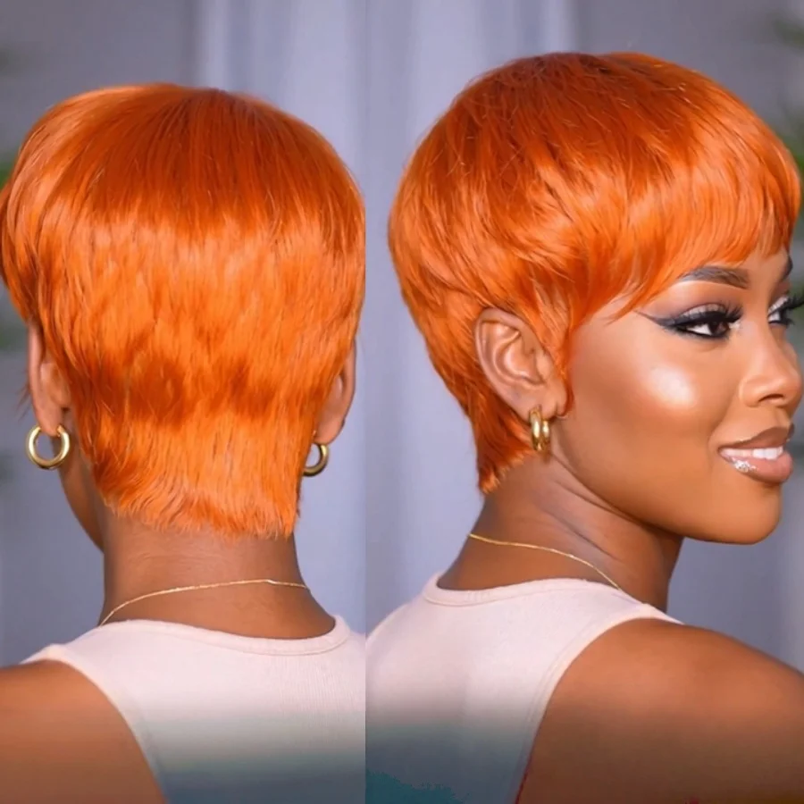 Pixie Cut Wig Human Hair for Women Pixie wigs Human Hair full machine made Wig with Bangs Natural Black Straight Layered for dai
Pixie Cut Wig Human Hair for Women Pixie wigs Human Hair full machine made Wig with Bangs Natural Black Straight Layered for dai