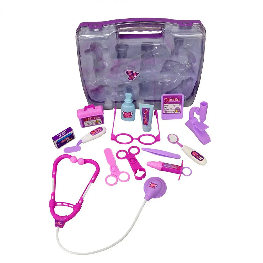 14Pcs Doctor Kit Play Set Nurse Accessories Pretend Play Educational Kit for Kids Boys Girls Learning Life
14Pcs Doctor Kit Play Set Nurse Accessories Pretend Play Educational Kit for Kids Boys Girls Learning Life