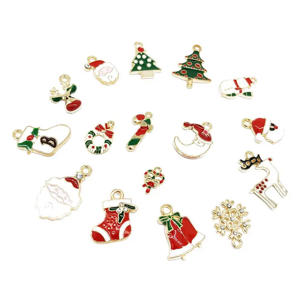 16 Pcs Alloy Pendant Jewelry Christmas Series Pendants Festival Xmas Making Decor Non Fading Environmental Protection DIY Lucky
16 Pcs Alloy Pendant Jewelry Christmas Series Pendants Festival Xmas Making Decor Non Fading Environmental Protection DIY Lucky