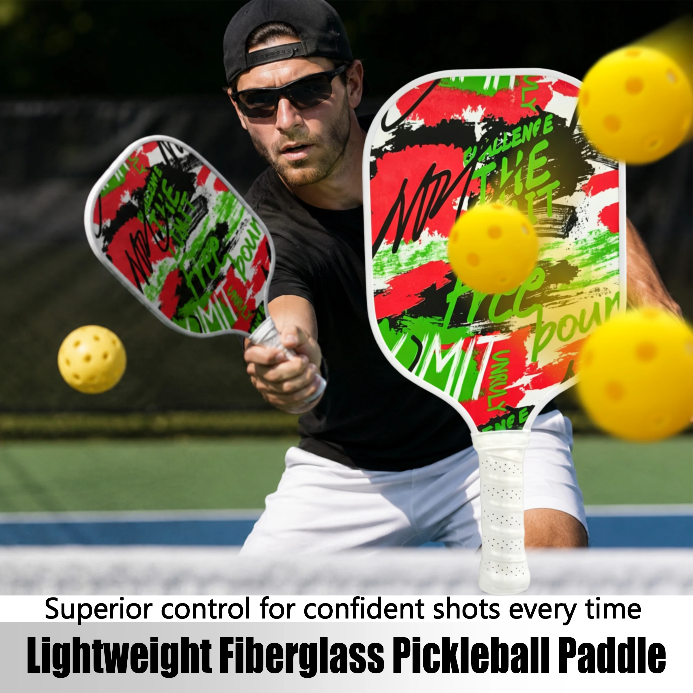 Graffiti Thickened Glass Fiber Pick Racket Breathable and Sweat-Absorbent Grip Suitable for Athletes of Any Level (Without Ball)
Graffiti Thickened Glass Fiber Pick Racket Breathable and Sweat-Absorbent Grip Suitable for Athletes of Any Level (Without Ball)