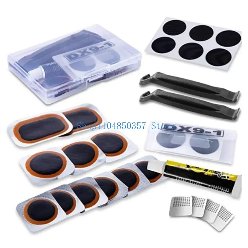 652F Bicycles Tire Tool Bike Tire Repair Kits Flat Tire Repair Patches Lever Set
652F Bicycles Tire Tool Bike Tire Repair Kits Flat Tire Repair Patches Lever Set