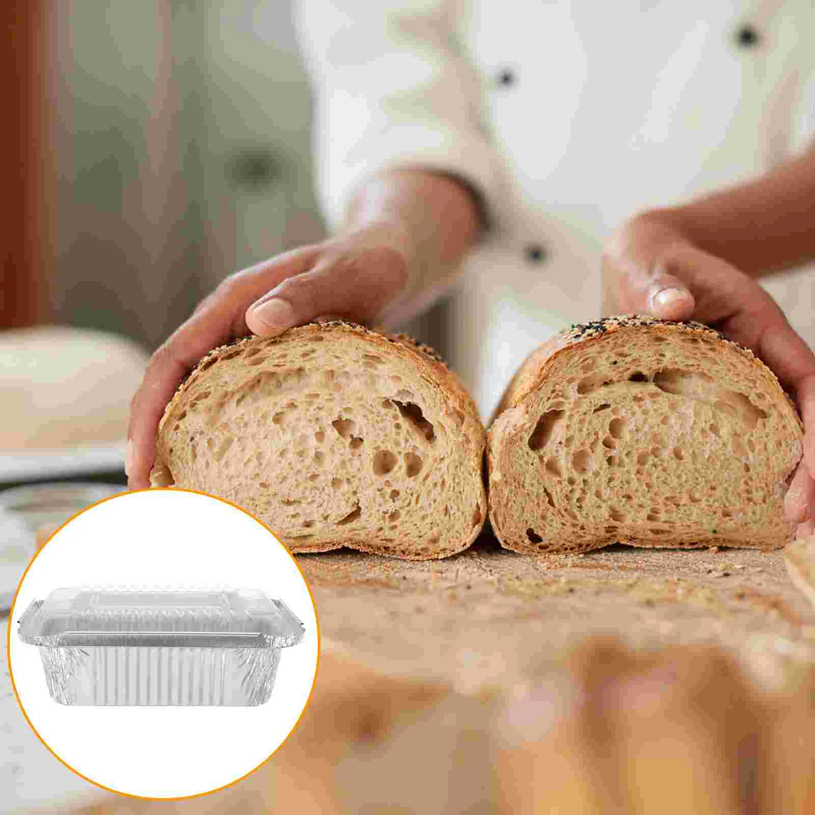 20 Pcs Packing Box Aluminum Foil Pan Single Use Liners Food Baking Boxes Roaster
20 Pcs Packing Box Aluminum Foil Pan Single Use Liners Food Baking Boxes Roaster