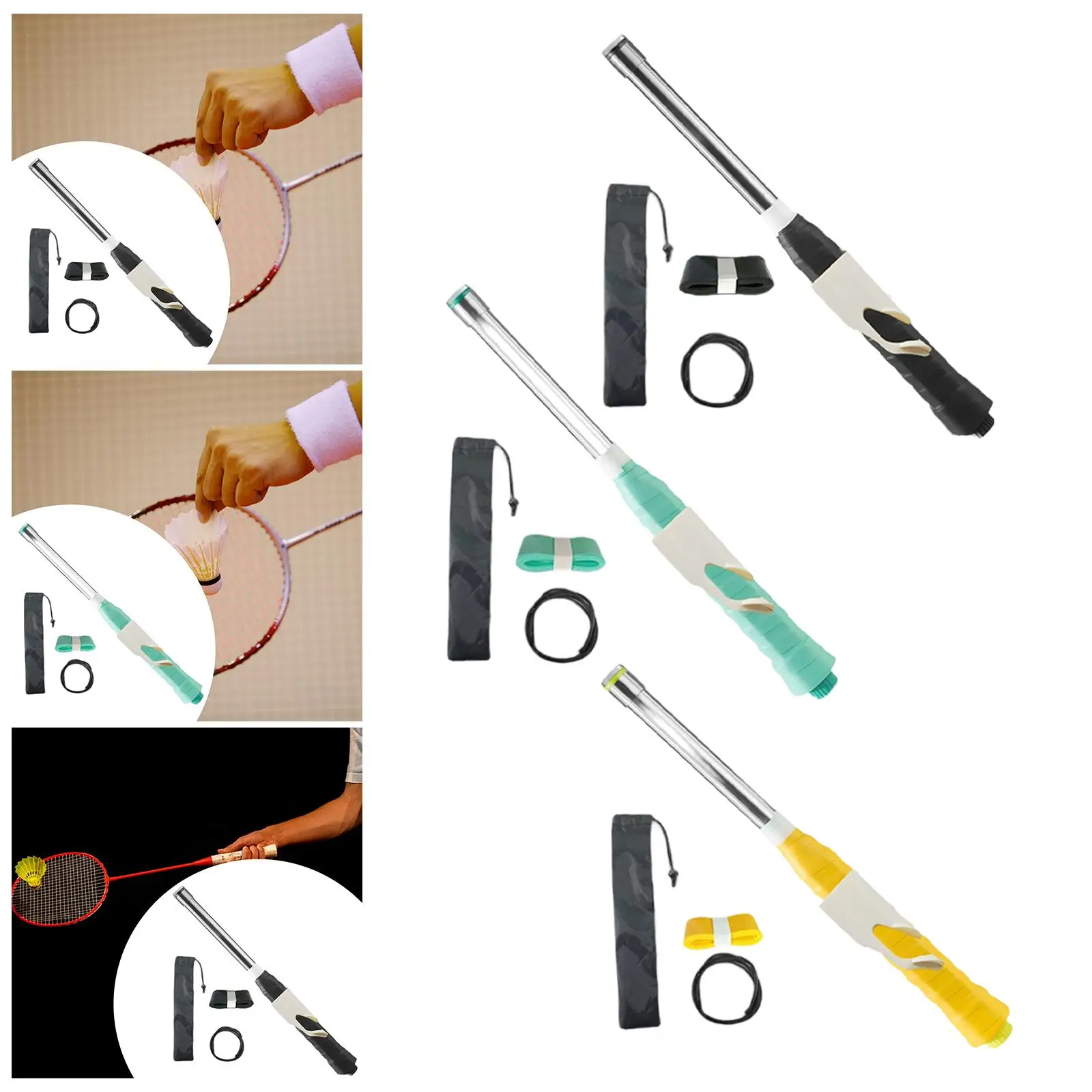 Badminton Handle Trainer with Grip Tape Enhanced Shots Anti Slip Badminton Equipment for Fitness Experienced Players Beginners
Badminton Handle Trainer with Grip Tape Enhanced Shots Anti Slip Badminton Equipment for Fitness Experienced Players Beginners