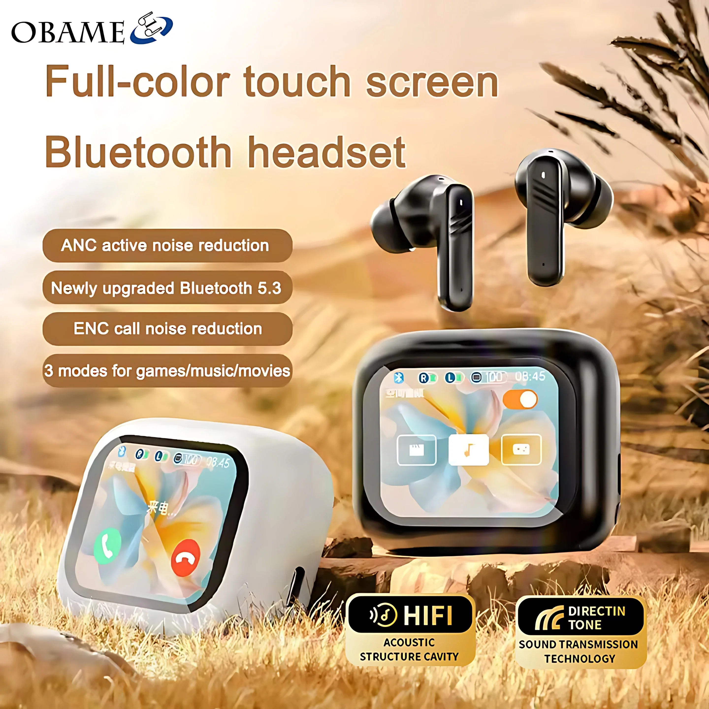 New ANC Bluetooth 5.4 Noise cancelling Earphones with Full Touchscreen Earbuds HiFi Stereo Music ENC Sports Earphones
New ANC Bluetooth 5.4 Noise cancelling Earphones with Full Touchscreen Earbuds HiFi Stereo Music ENC Sports Earphones