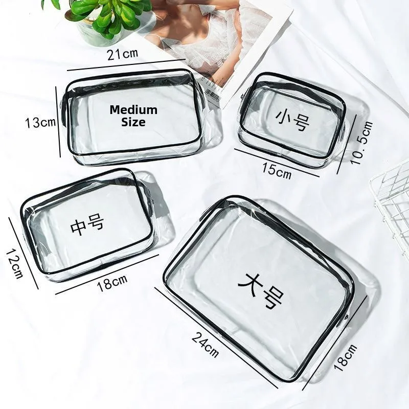 Portable Travel Double Layer Dry Wet Separation Toiletry Bag Swimming Bathing Makeup Storage Bag Men's Clear PVC Cosmetic Bag
Portable Travel Double Layer Dry Wet Separation Toiletry Bag Swimming Bathing Makeup Storage Bag Men's Clear PVC Cosmetic Bag