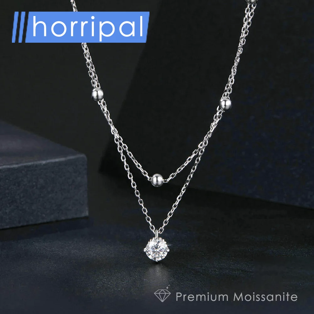 5mm D Color VVS1 Moissanite Pendant Necklace with GRA Certificate Sterling Silver Bead Chain Dainty Stacking Necklaces for Women
5mm D Color VVS1 Moissanite Pendant Necklace with GRA Certificate Sterling Silver Bead Chain Dainty Stacking Necklaces for Women